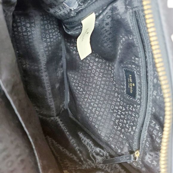 Kate Spade Wilson Road Bow Backpack Small Bradley Travel Bag Black White Print - Picture 7 of 15